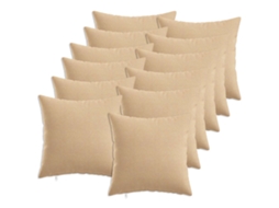 Vidaxl Almofada Com Travesseiro Heerlen 12 Unid. Creme Tecido