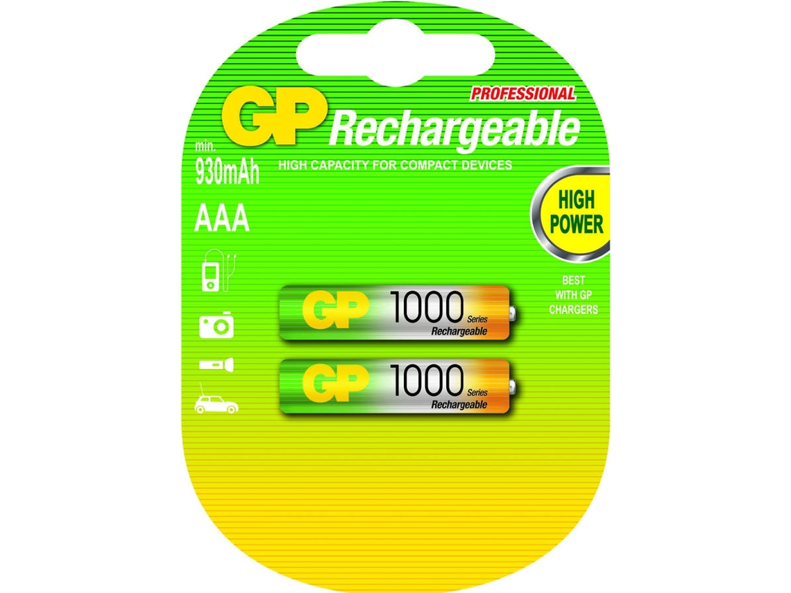 Pilha Recarregável GP 120100AAAHCEC2 AAA