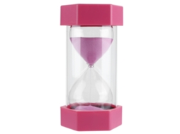 Ampulheta Hexagonal 30 Minutos LAXISCREED Rosa