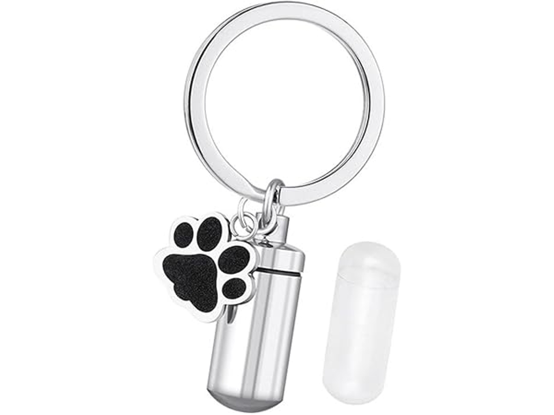 Porta-chaves Com Urna Para Animais De Estimação, Recordações, Cremação Gatos, Pingentes Com Impressão Da Pata Do Cão, Ergonômico, Uso Diário