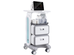 Carrinhos de Laboratório de 3 Níveis Carrinho Médico Móvel com 2 Gavetas e 1 Bandeja Superior Branco VEVOR