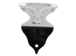 Tailpiece de Guitarra de 6 Cordas Tailpiece de Guitarra Material de Metal Cor Prata Acessórios de Ponte de 6 Cordas com Parafusos