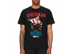 Rockinstone Rocky Movie Hero Black Adult T-shirt Size:l