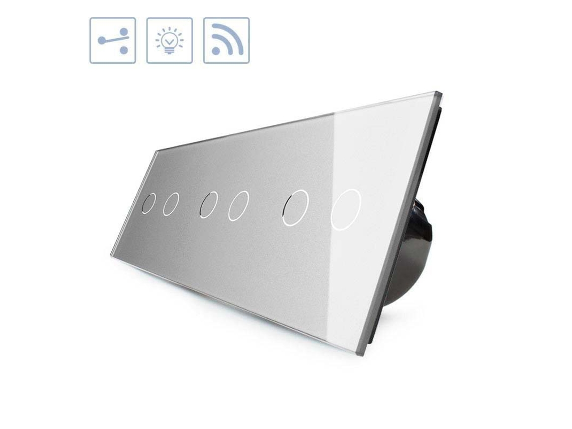 Comutador Táctil + Remoto Botões Frontal LEDBOX