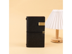 Caderno A6 Estilo Retrô, Criativo E Portátil, Para Viagens, Preto