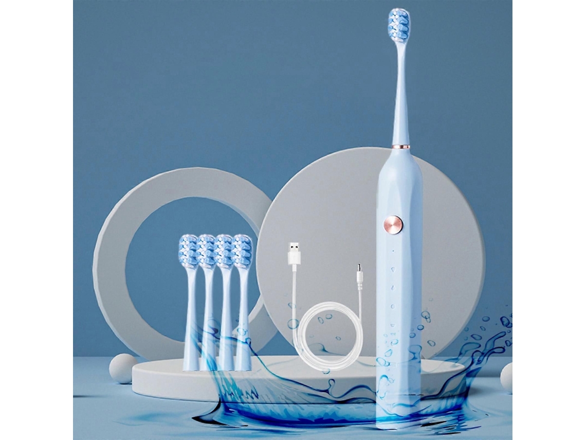 Escova De Dentes Elétrica Jacenvly, Silenciosa, Portátil, Com Temporizador Inteligente, À Prova D'água Ipx7, Com Função Vibratória, Presente Idea