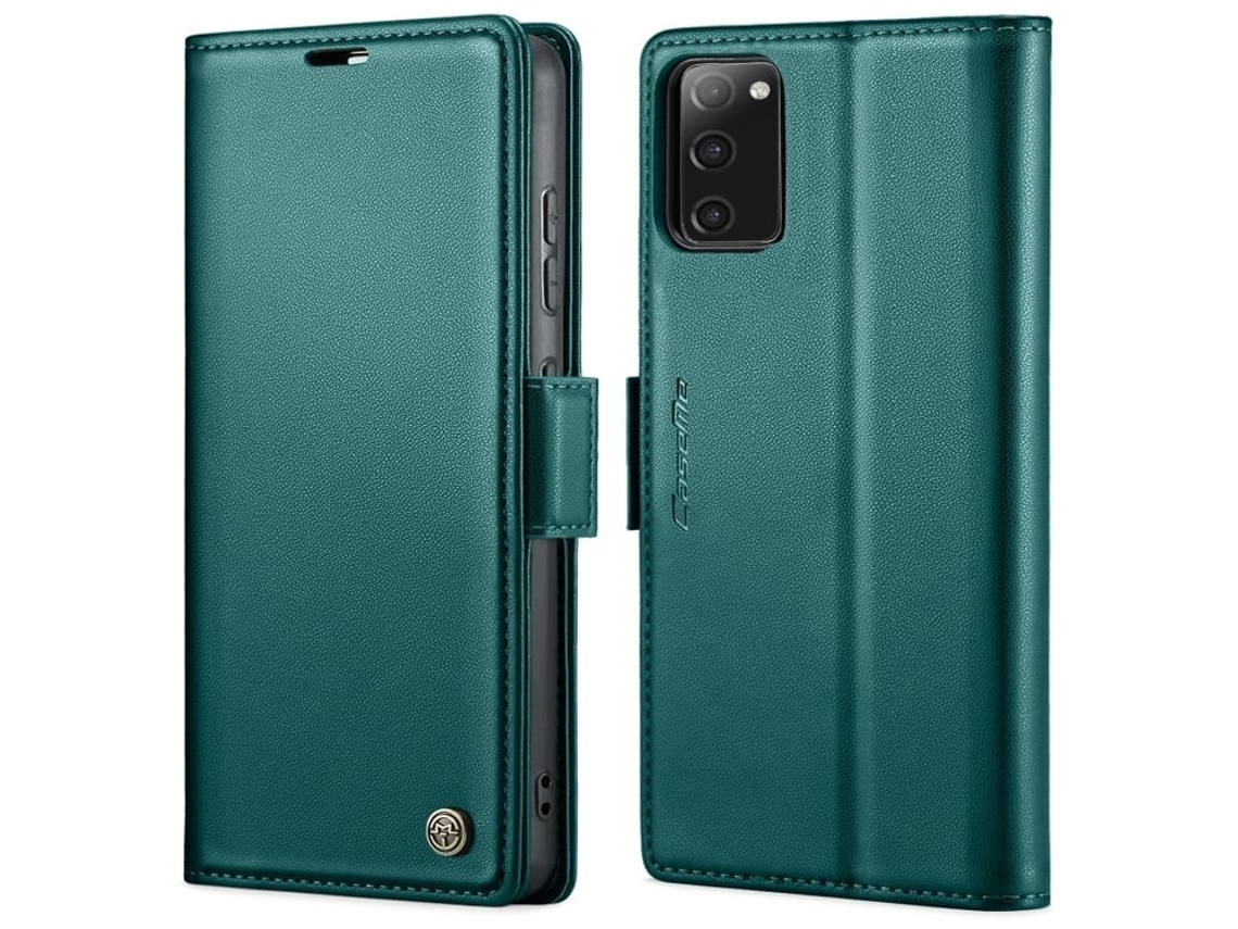 Capa Para Samsung Galaxy S20 Fe Borboleta Fivela Litchi Textura De Telefone De Couro Rfid Antirroubo Azul Perolado