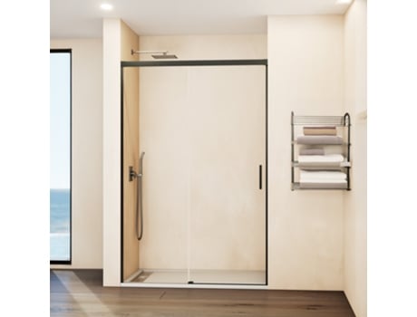Cabina De Duche Fixo Deslizante 180 190 Cm. Modelo Basica Titânio Gme