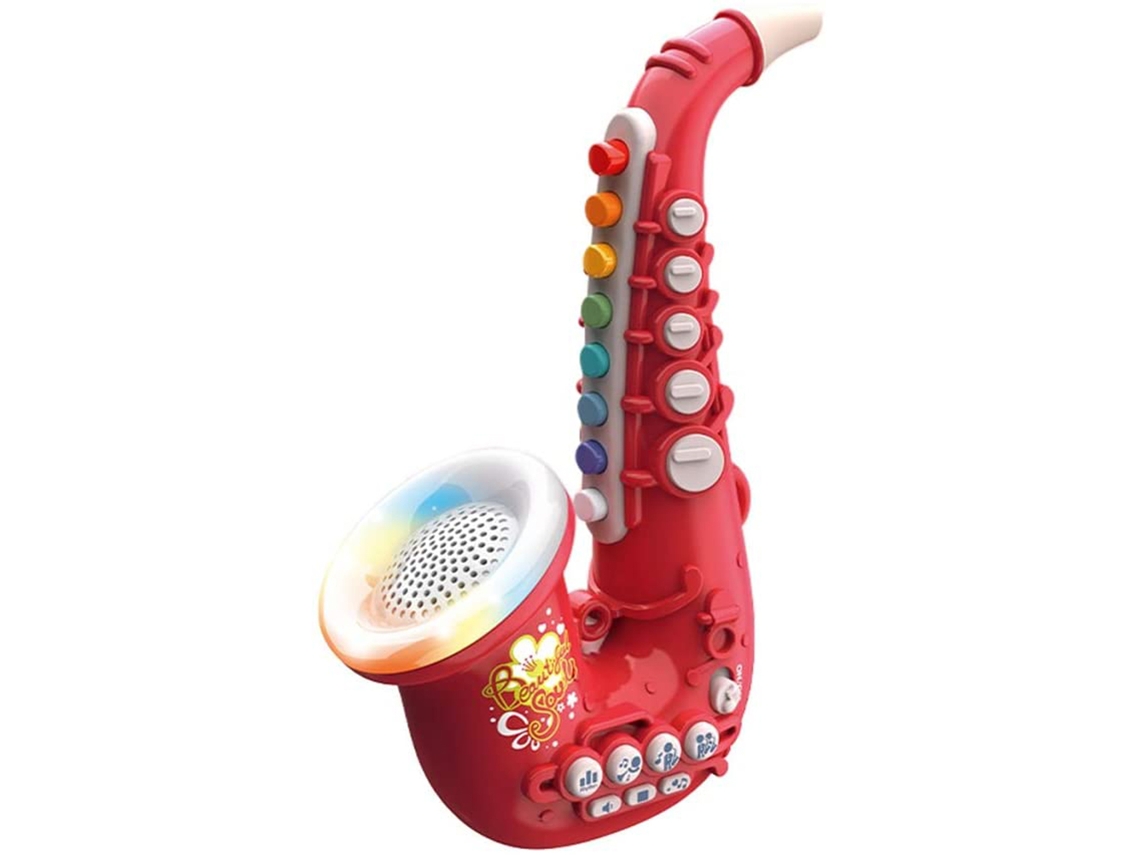 Mali brinquedo de Saxofone Infantil Instrumento Musical Educativo com Volume Ajustável Presente de Aniversário