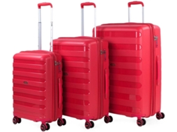 Conjunto de Malas de Viagem JASLEN 161200 Vermelho (120 L)