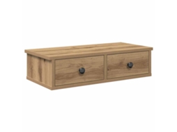Wall Shelf, Wall Shelves Vidaxl Marrom Madeira Processada (60 X 28 X 15 Cm)
