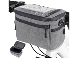 Omni-bolsa Isolada Para Guidão De Bicicleta Com Tela Táctil Tpu 7,5" 5l Armazenamento Amplo Acessórios Para Bicicleta Viagens Gris