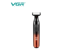 (vermelho) Barbeador Elétrico 2 Em 1 Com Visor Digital - À Prova D'água E Recarregável