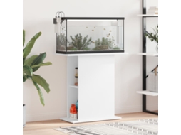 Vidaxl Suporte Para Aquário Branco 75x36x72,5 Cm Madeira Projetada