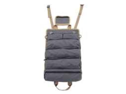 Bolsa de Ferramentas Enrollável Multifuncional Portátil com Bolsos Separados Oxford Cloth Cinza