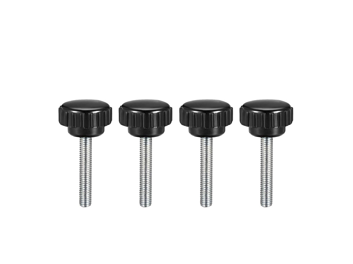 4 Peças Botão de Aperto Serrilhado M5x30mm com Alça CHABERLU