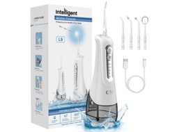 Irrigador Oral Dentário Recarregável, 4 Modos. para Aparelho e Gengivas Sensíveis Branco HEXINYIGJLY
