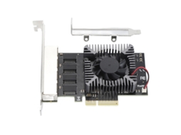 Placa De Rede Pcie 2.5gbps Com 4 Portas Rtl8125b Para Linux E Windows