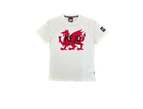 T-shirt De Homem Kejo Algodão Branco (m)