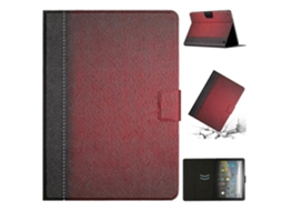 Capa de couro inteligente com costura de cor sólida para tablet Amazon Kindle Fire HD 8 2020 (Webake)