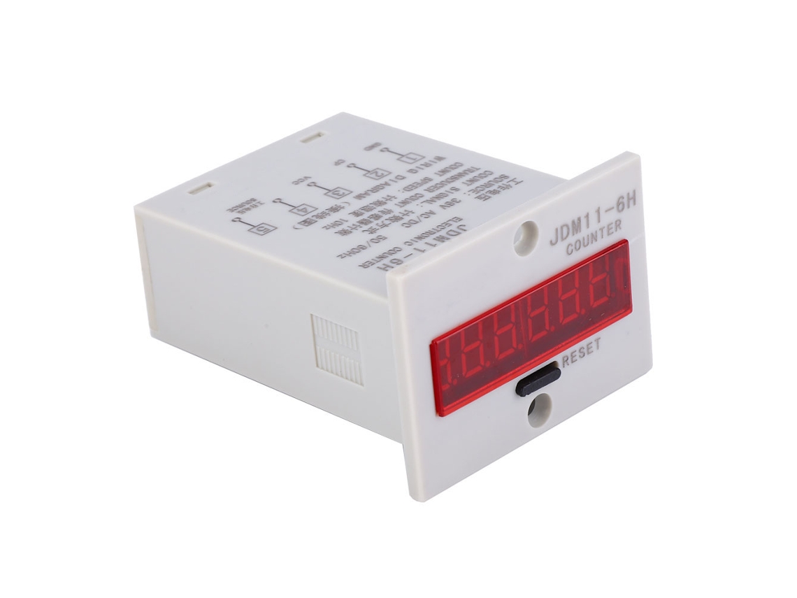 Contador Eletrônico 6 Dígitos Led Transdutor 36v