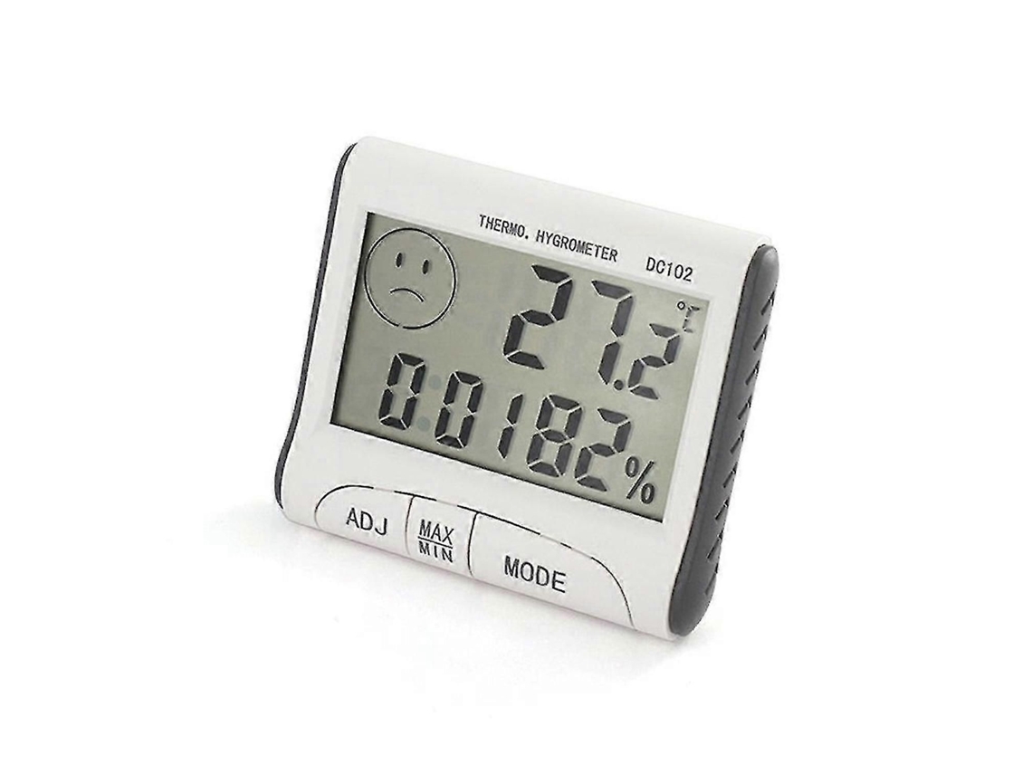 Termômetro E Higrômetro Digital Com Indicador De Temperatura E Medidor De Umidade Interno - Mini Termômetro De Ambiente Preciso