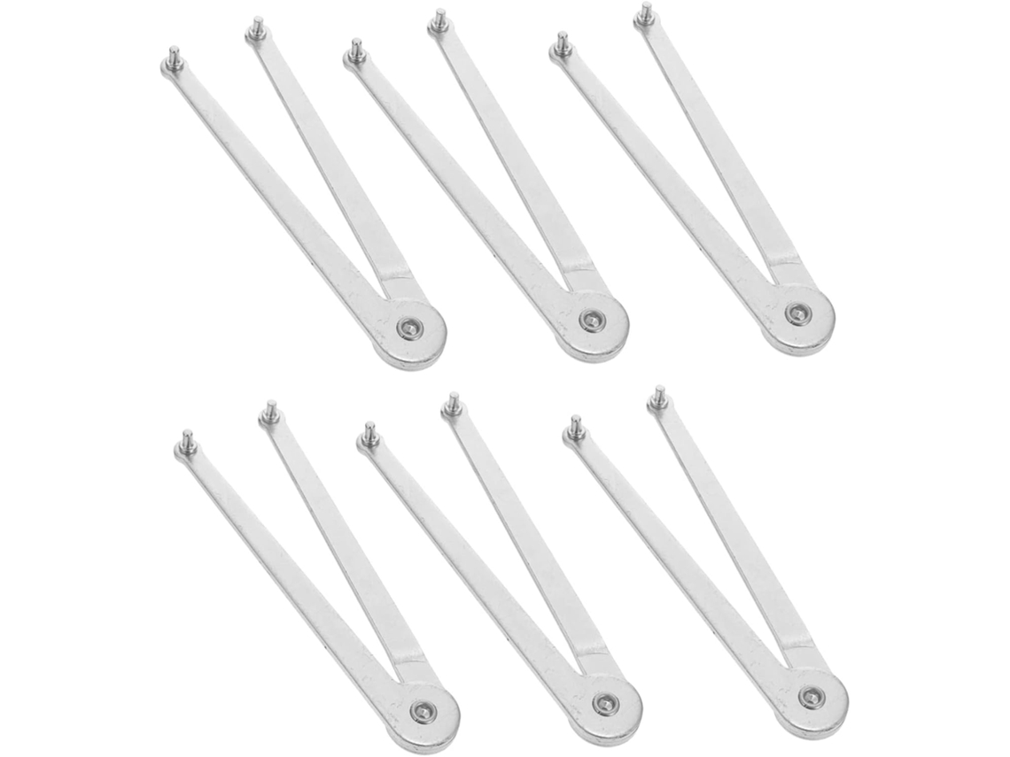 Chave De Ângulo Ajustável Para Esmerilhadeira Angular, Conjunto De 6 Peças Com Grampo De Travamento.