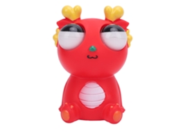 Juguete De Squeeze Com Olhos Que Saem Cute Dragão Pvc Antiestresse Para Adultos Diário Vermelho