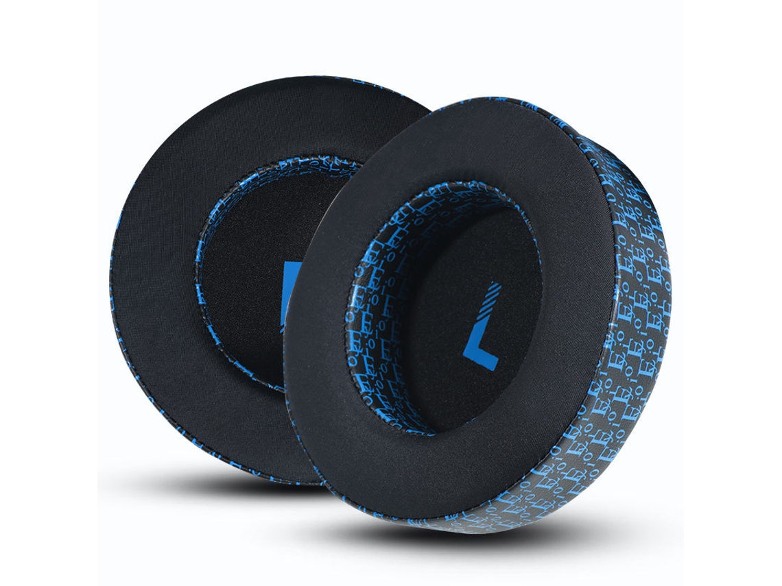 Almofada para Auscultadores AKG K612pro de Orelhas de Espuma Macia e Tecido de Seda Gelada Preto e Azul XIAOMOYU
