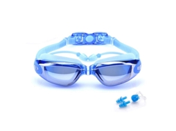 Gafas De Natação Com Tampões De Ouvido Anti-fugas Anti-nevoeiro Proteção Uv Azul