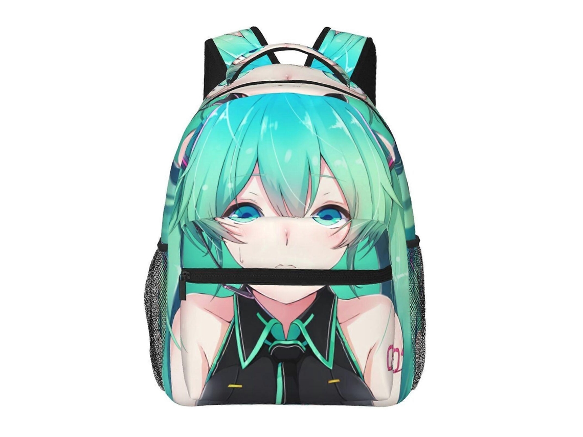 Mochila Hatsune Miku H47 Para Escola E Trabalho, Leve E À Prova Dágua, Mochila Estilosa Para Estudantes E Adultos J47 Olysi Shop