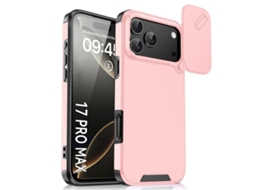 Capa Para Iphone 17 Pro Com Proteção Deslizante Contra Câmera Em Tpu Pc