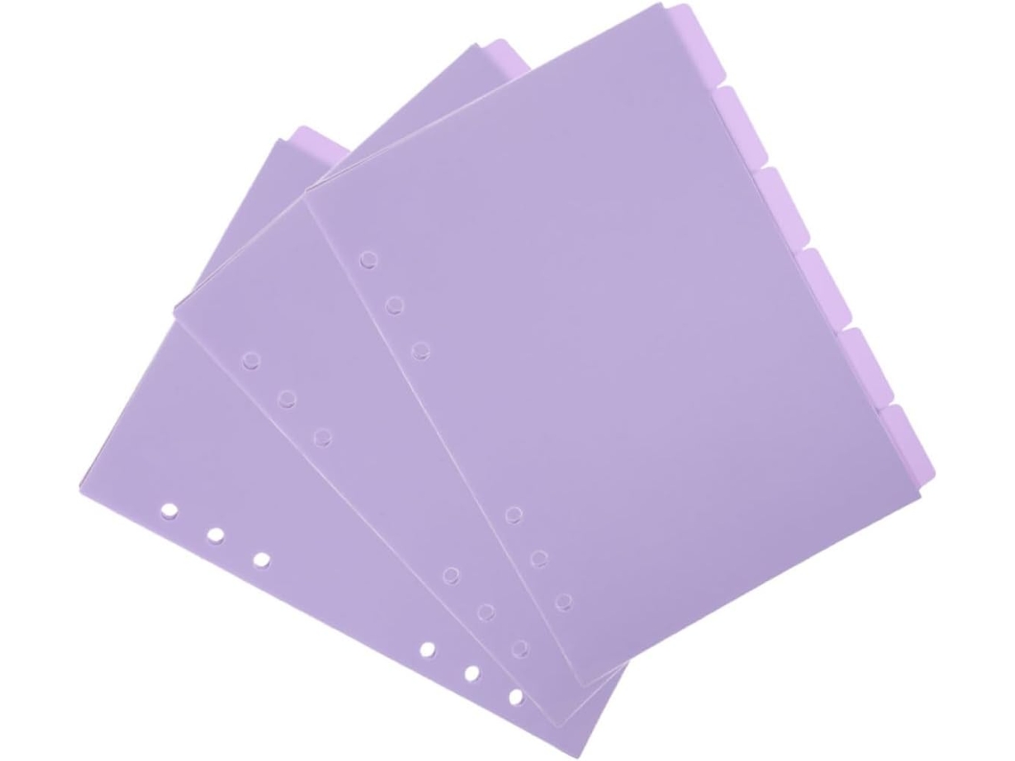 Conjunto De 18 Divisórias Plásticas Para Fichário, Ideais Para Agendas E Pastas Escolares, Organizad Gokoco
