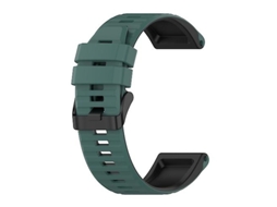 Bracelete de Smartwatch para Garmin Instinct 22Mm Pulseira de Relógio de Cores Misturadas de Silicone Verde-Escuro-Preto VENISYMLIS