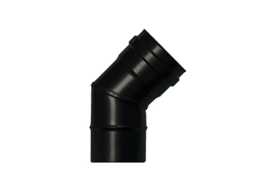 Codo estufa pellet vitrificado ø80 mm 45°