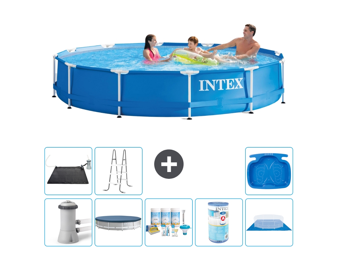 Intex Piscina Com Estrutura Redonda - 366x76 Cm - 9-peças S31770