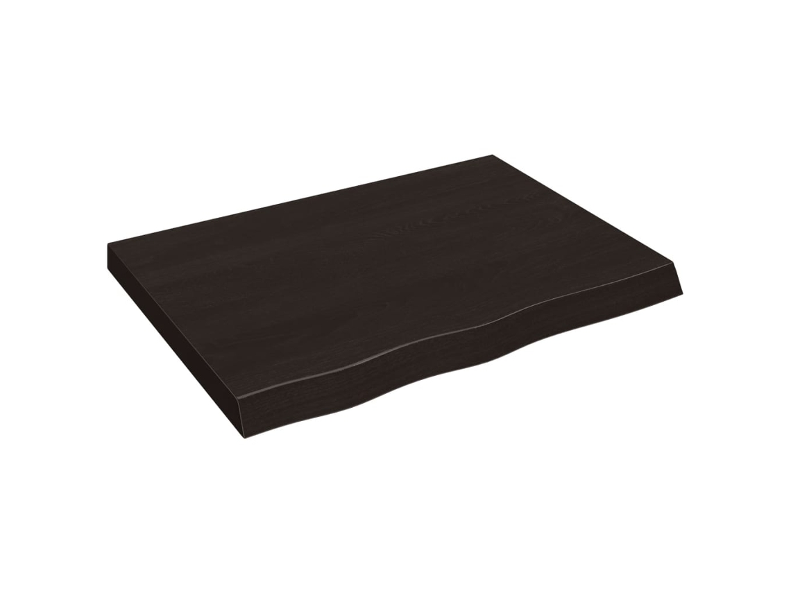 Table Top, Table Tops Vidaxl Marrom Madeira (80 X 60 X 6 Cm)