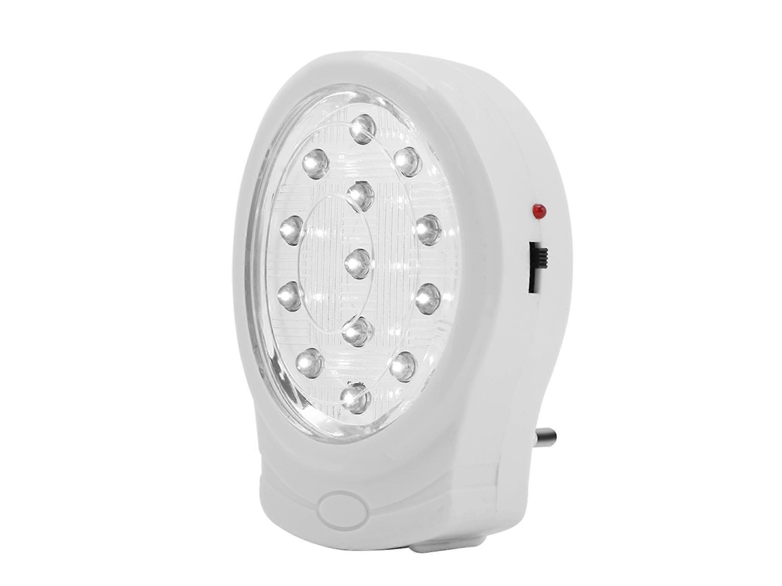 Luz de Emergência Recarregável para Casa, Lâmpada Automática para Queda de Energia e Incêndio BRILVIBERA