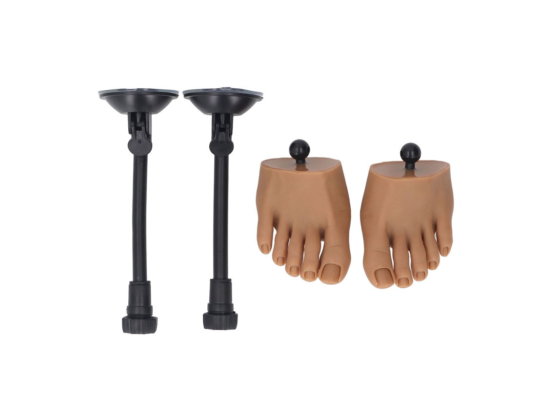 Modelo De Pé Para Prática De Unhas De Silicone (com Suporte, Flexível, Para Pés Esquerdo E Direito) Eoocoo