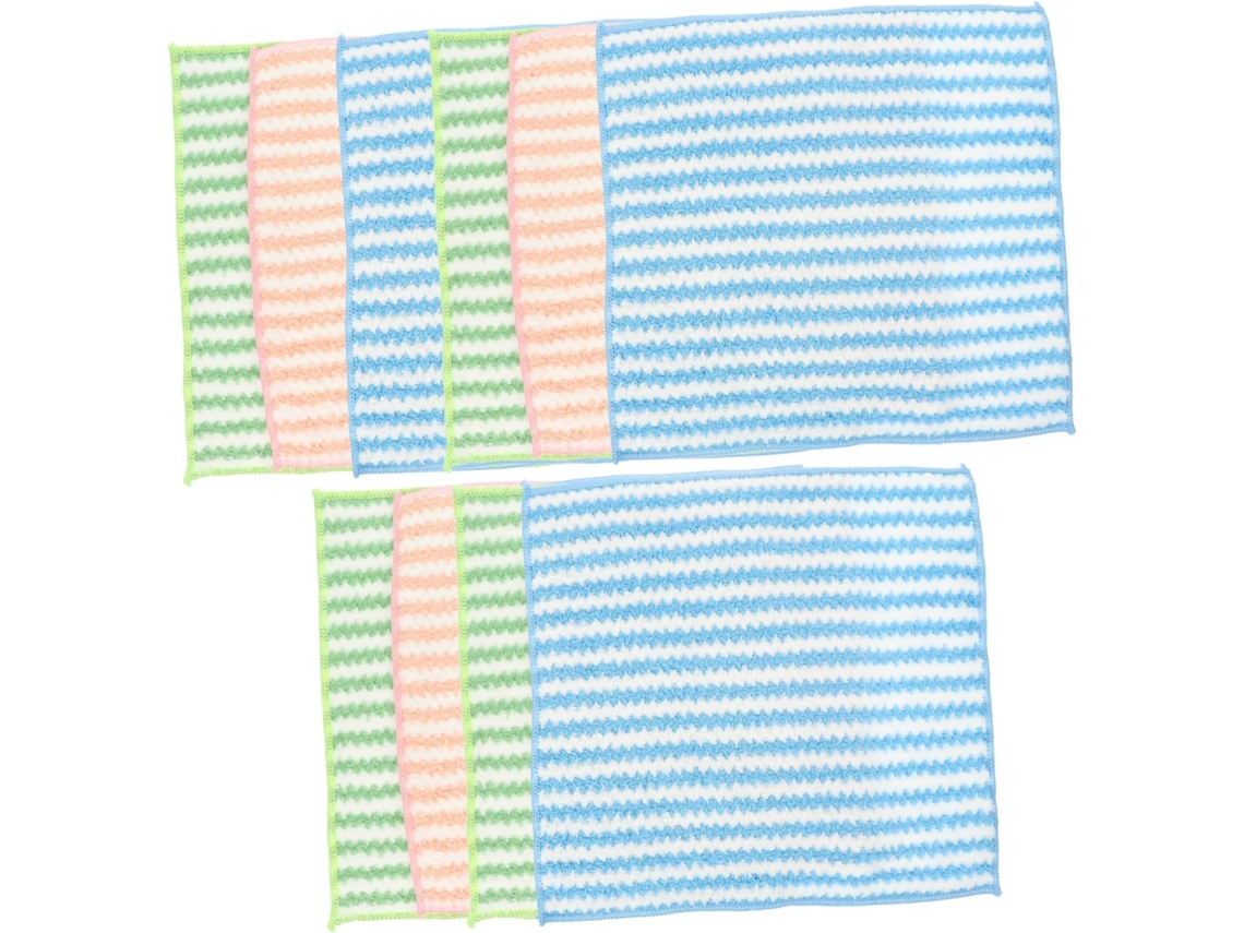 Conjunto De 10 Panos De Limpeza De Microfibra, Para, Secagem Rápida