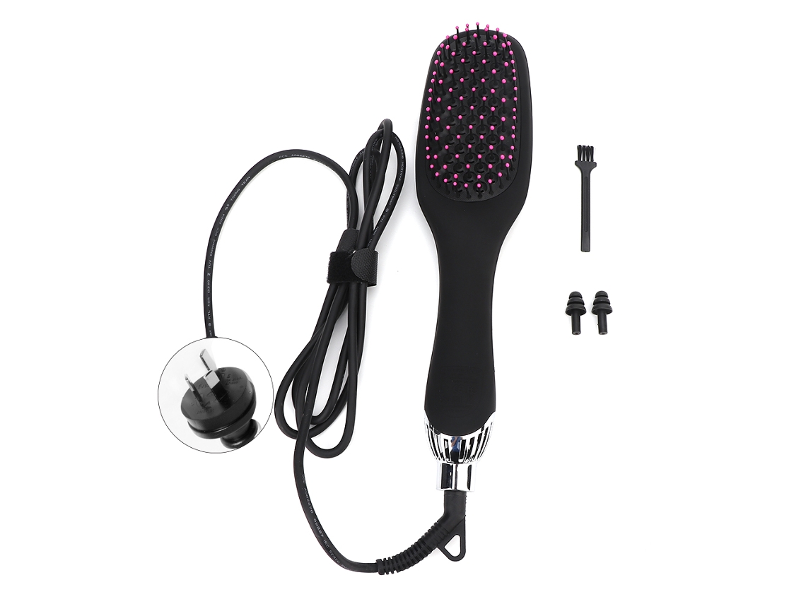 Pente Secador De Cabelo Com Ions Profissional Ar Quente E Frio Para Cabelo Liso E Cacheado