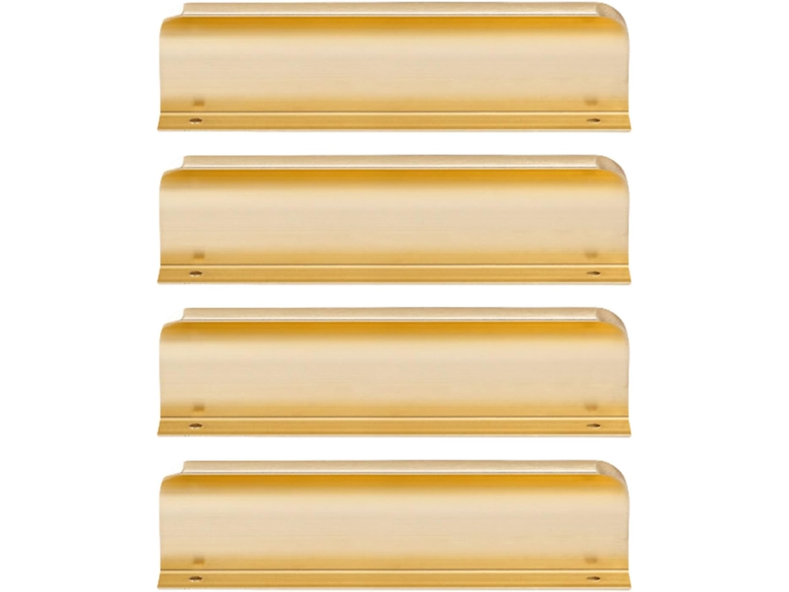 Conjunto De 4 Puxadores Laterais Minimalistas Para Gavetas, Feitos Em Liga De Alumínio Durável, Ideais Para Armários E