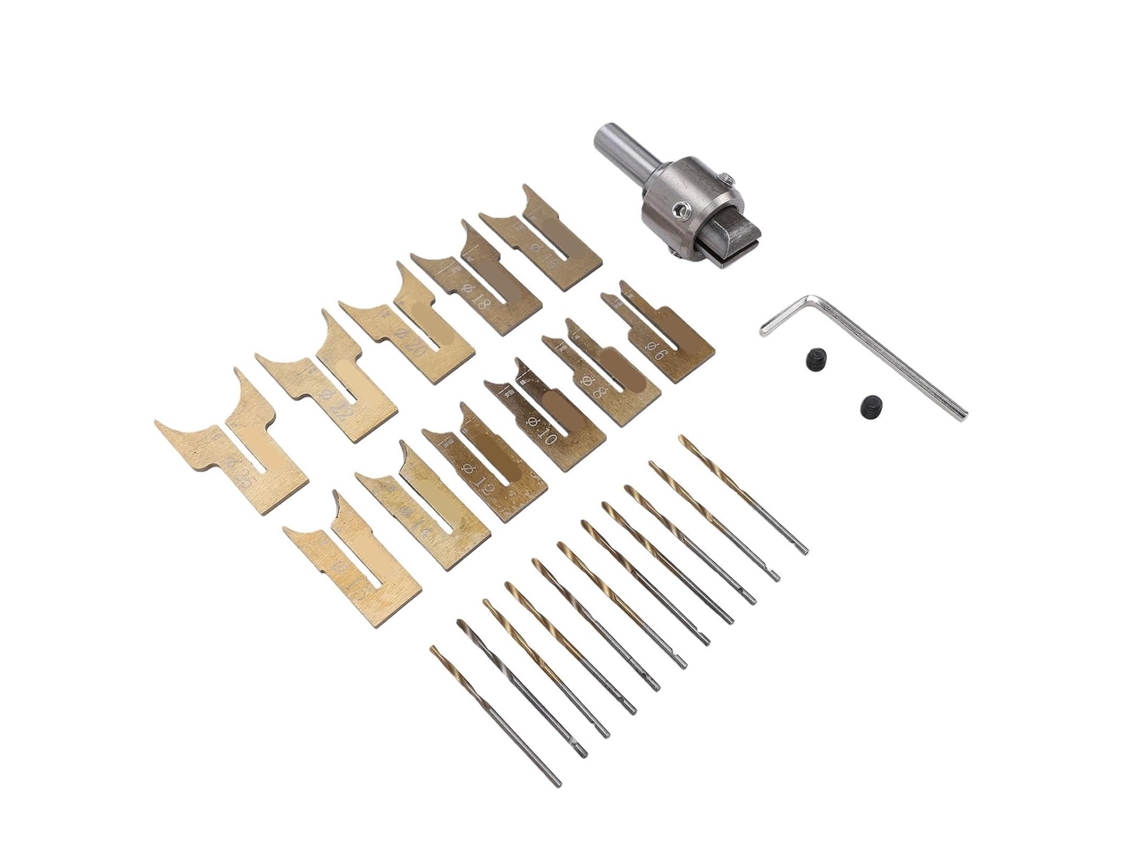 Kit Para Fabricação De Contas De Madeira