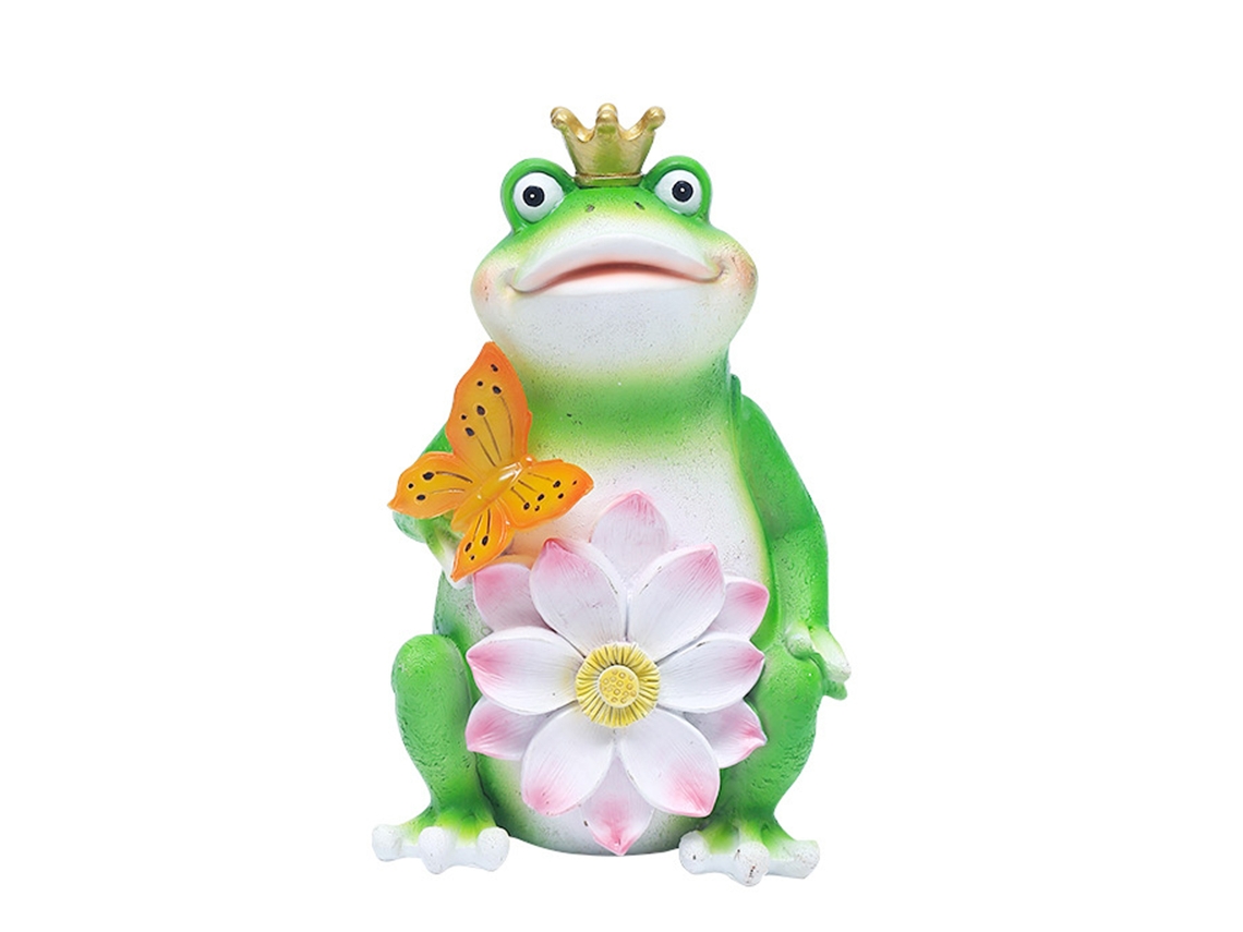 Luz solar para exterior, decoração de jardim com sapo, iluminação atmosférica e ornamento animal LAXISCREED