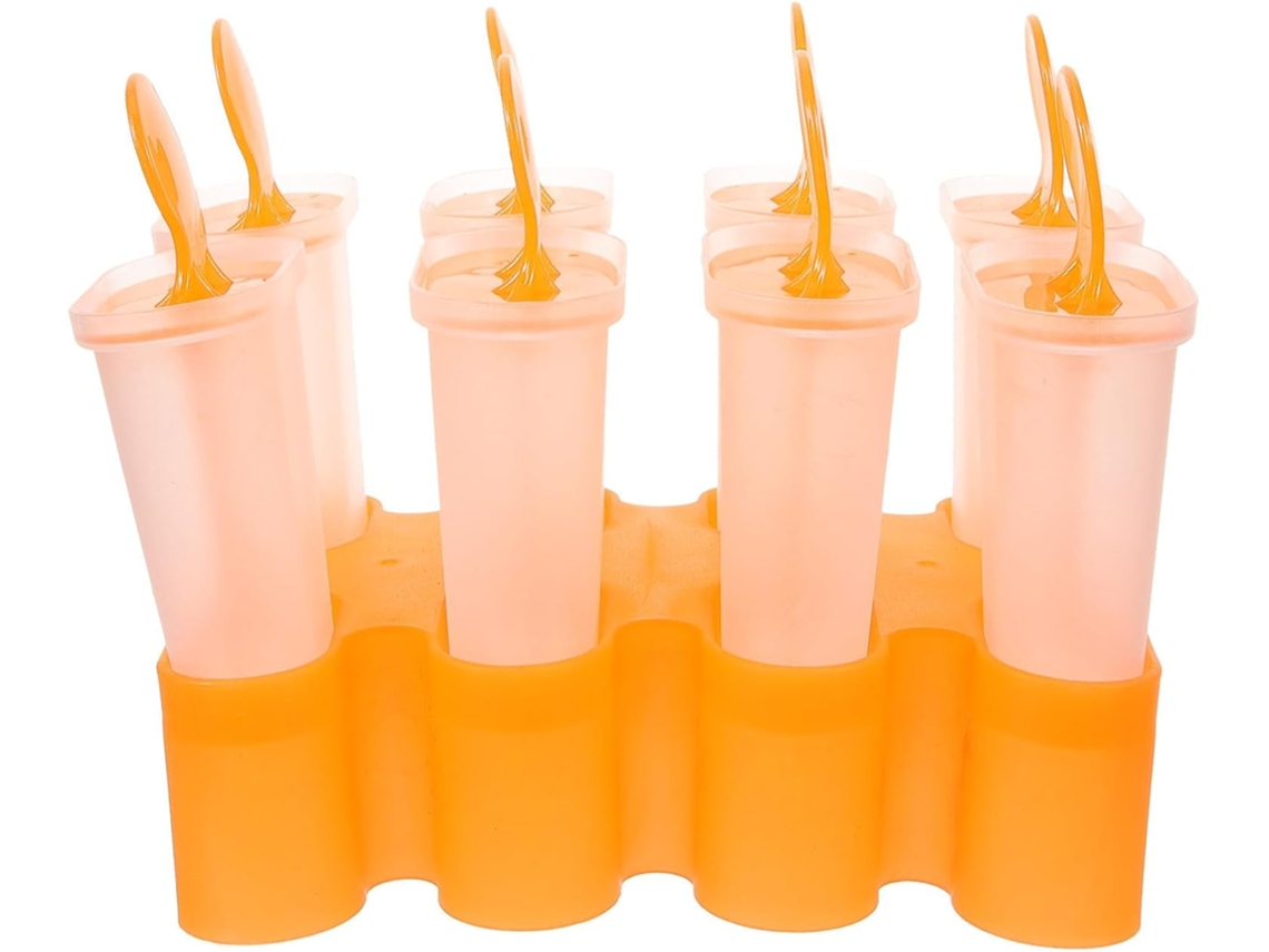 Forma De Picolé Plástico Reutilizável E Fácil Desenformar, Utensílio Criativo Ideal Para Meninas Em Casa, Cores Sortidas