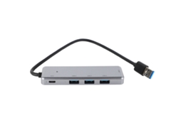 Hub Usb Portátil 5 Em 1 Com 4 Portas Usb 3.0 E 1 Porta Usb C Aquaforge