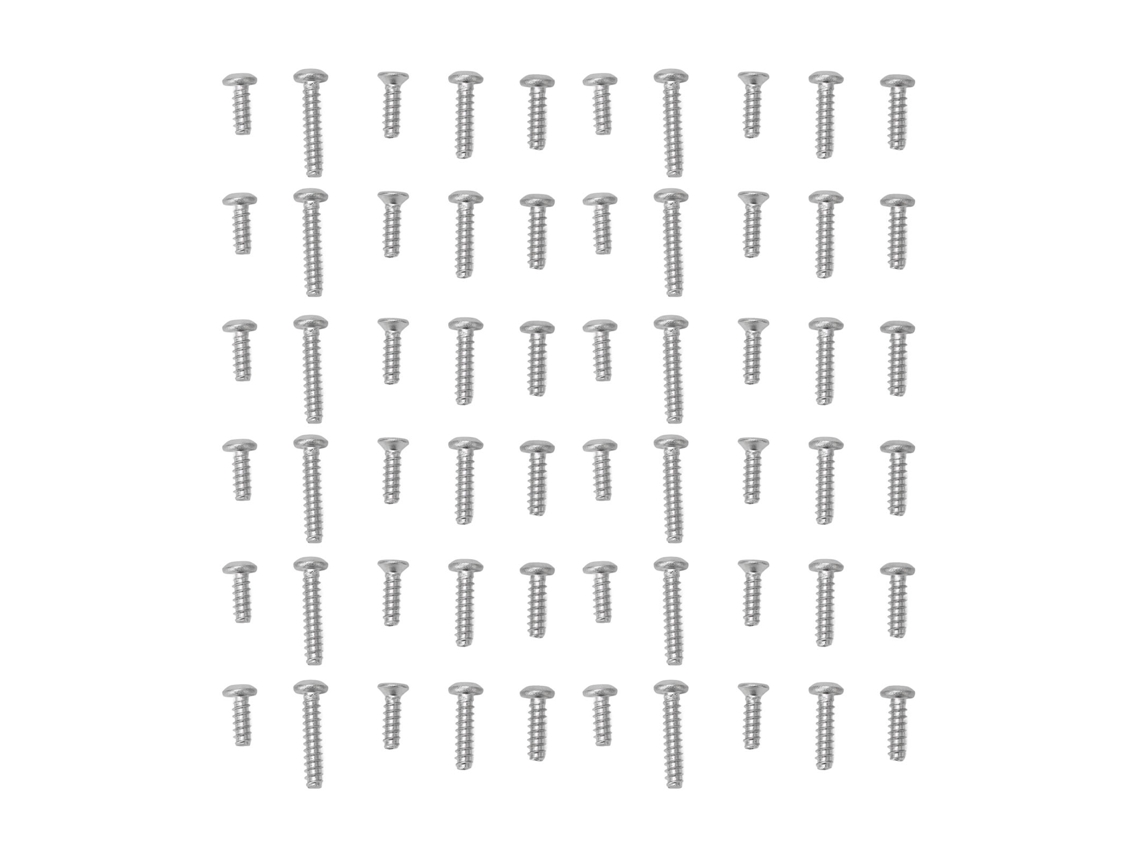 Mali conjunto de Parafusos de Aço Inoxidável para Carro Rc 1/10 Tt0 02 com Cabeça Meia Redonda e Countersunk
