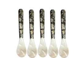 Colheres Para Caviar Com Cabo Redondo, Colher
