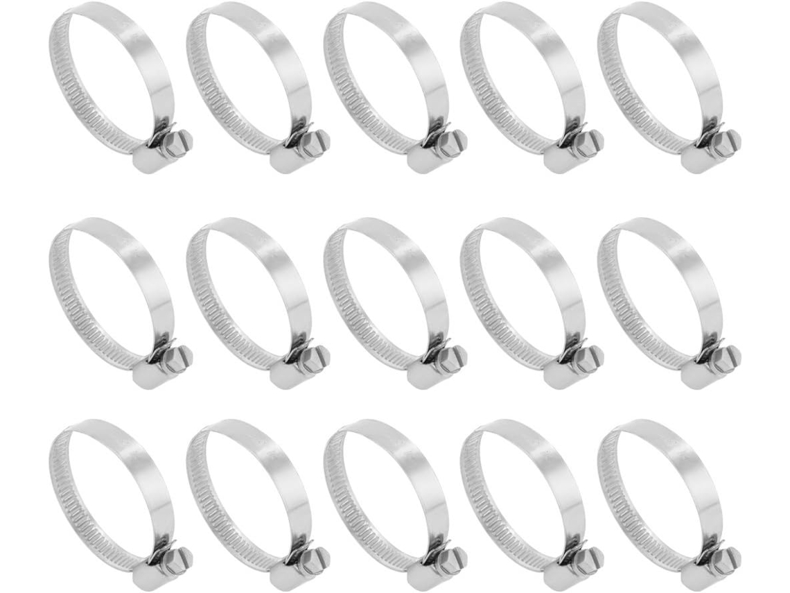 Abraçadeira Alemã em Aço Inoxidável 304, diâmetro de 27 a 51 mm, CHABERLU