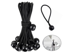 20 Tendeurs Elásticos Com Bolas Para Banners,lonas,toldos,veleiros De Sombra E Redes De Reboque Btforus